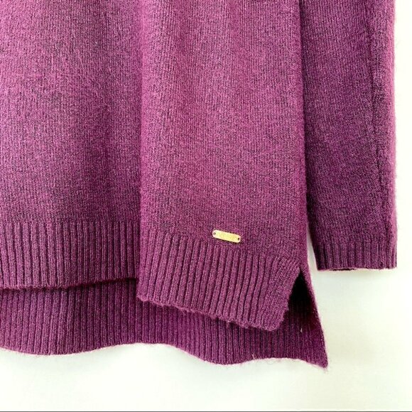 Calvin Klein sweater with cowl neck, long sleeves, loose fit, long - Picture 3 of 7